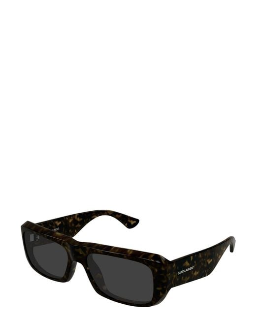 Saint Laurent Black Eyewear Rectangular Frame Sunglasses for men