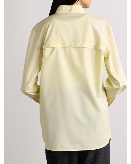 Proenza Schouler Natural Rose Wool Blend Shirt