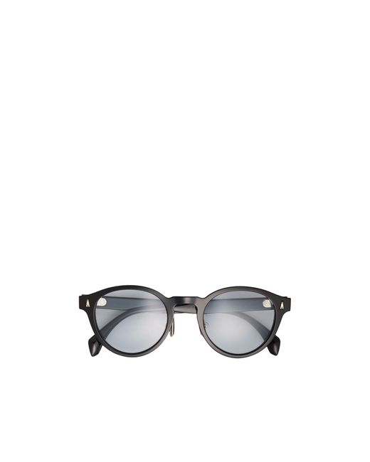 Moncler Metallic Ember Round Sunglasses for men