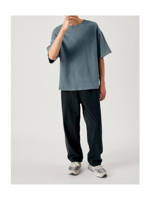 American Vintage Black Elastic-Waist Casual Trousers for men