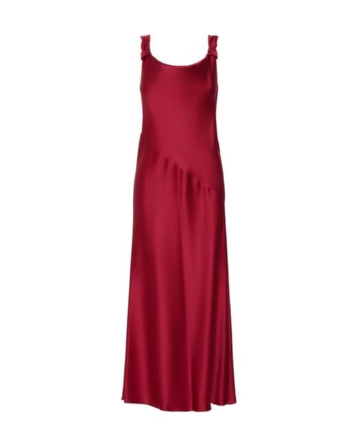 Max Mara Red Sleeveless Dress