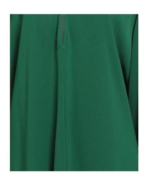 Max Mara Green Solid Color Long-Sleeve Shirt