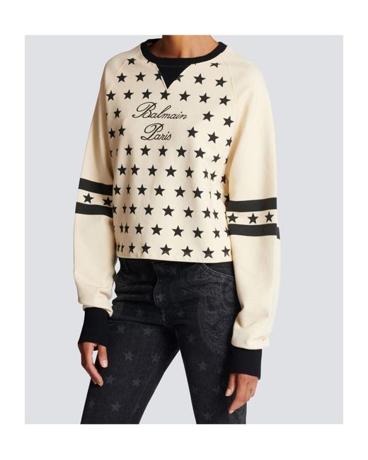 Balmain White Sweatshirts