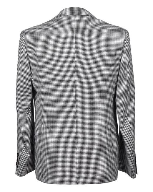 Brunello Cucinelli Gray Long-Sleeved Suit for men