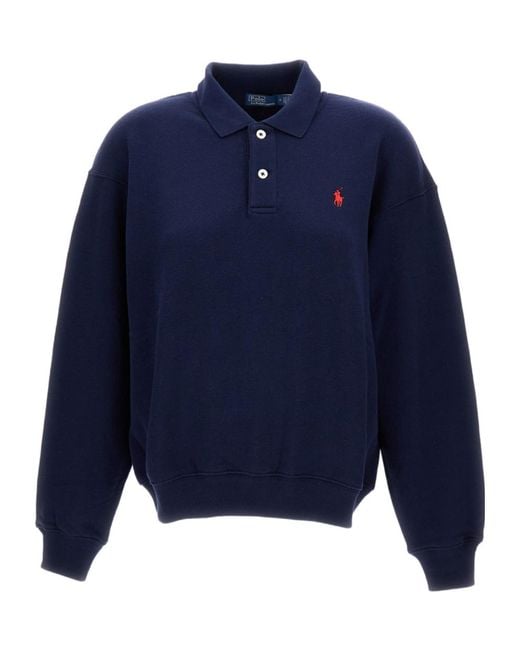 Polo Ralph Lauren Blue Long-Sleeve Polo Shirt