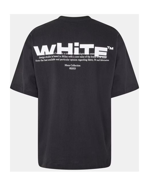 Off-White c/o Virgil Abloh Black Logo Crew Neck T-Shirt for men