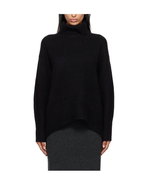 arch4 Black Roll-Neck Cashmere Jumper