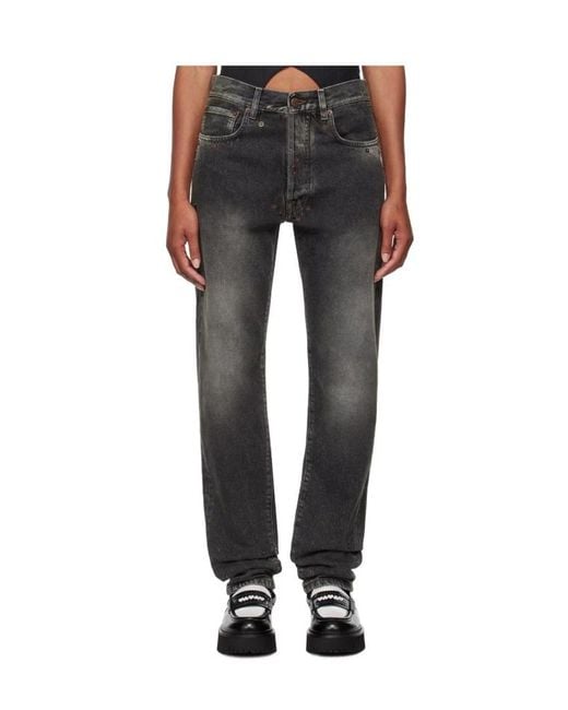 Moschino Gray Belt Loop Jeans
