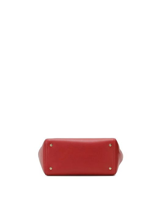 Ferragamo Red Verve Logo Handbag