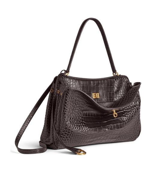 Balenciaga Brown Rodeo Medium Tote Bag