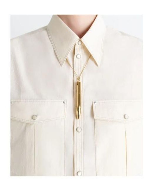 Lemaire White X Carl Auböck Pen Necklace