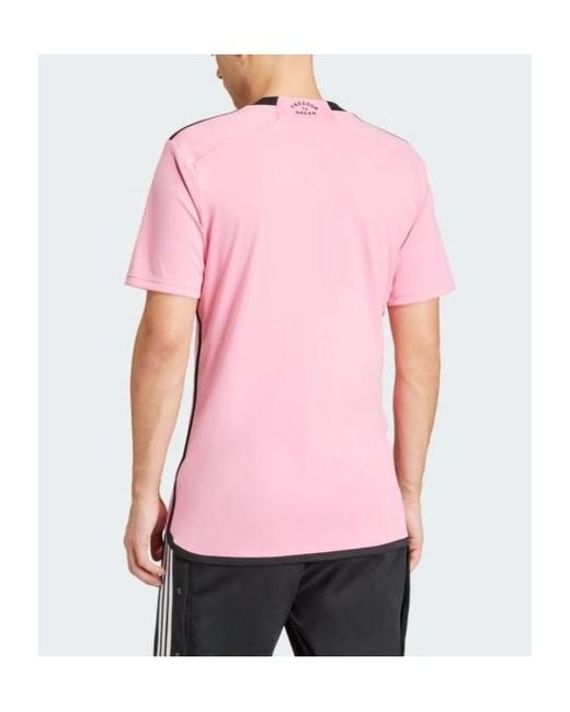 Adidas Pink Inter Miami Cf 24/25 Home Shirt T-Shirt for men