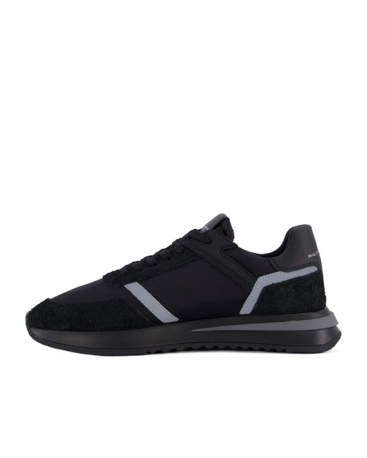 Philippe Model Black Paris Tropez 2.1 Panelled Lace-Up Sneakers for men