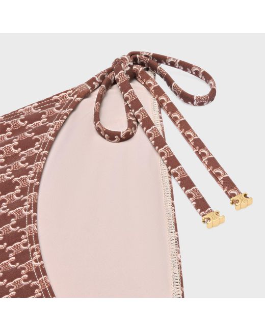 Céline Pink Triomphe Swimsuit Bottom