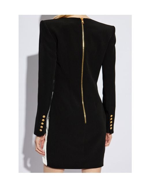 Balmain Black Short Dresses