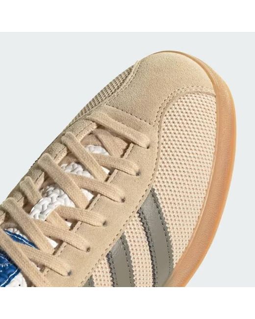 Adidas Originals Natural Gazelle Indoor Pro Lace-Up Sneakers for men