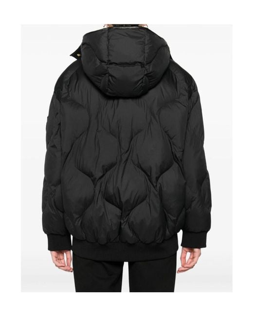 Pinko Black Puffer Jacket With Quilted Pattern