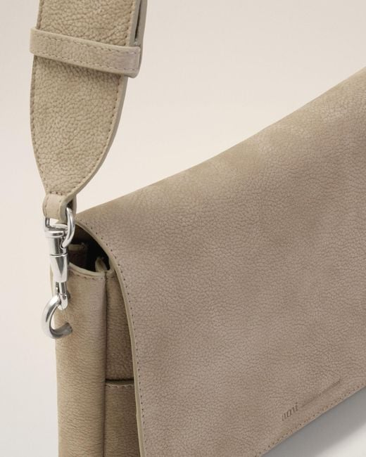 AMI Natural Ami Logo Flap Shoulder Bag for men