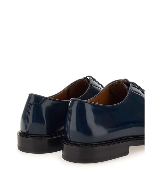 Doucal's Blue Lace Up Shoes for men