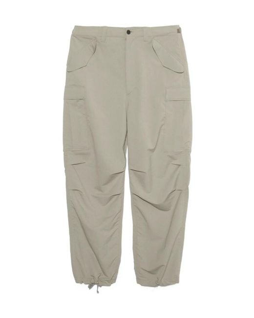 Nanamica Gray Multi-Pocket Cargo Pants for men
