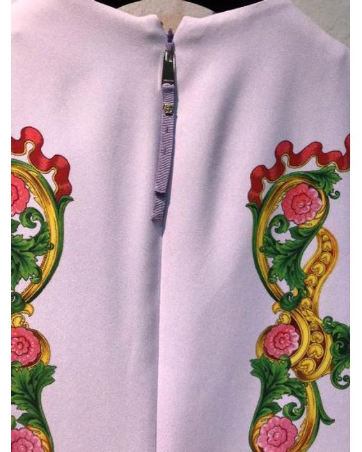 Versace White Iconic Printed Dress