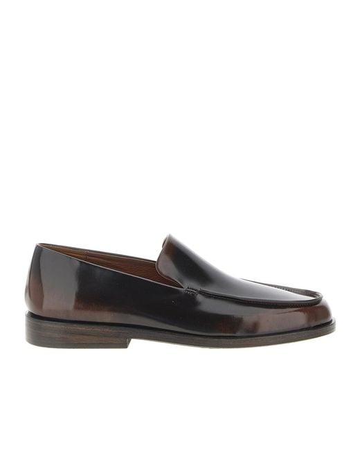 Marsèll Black Polished-Leather Loafers for men