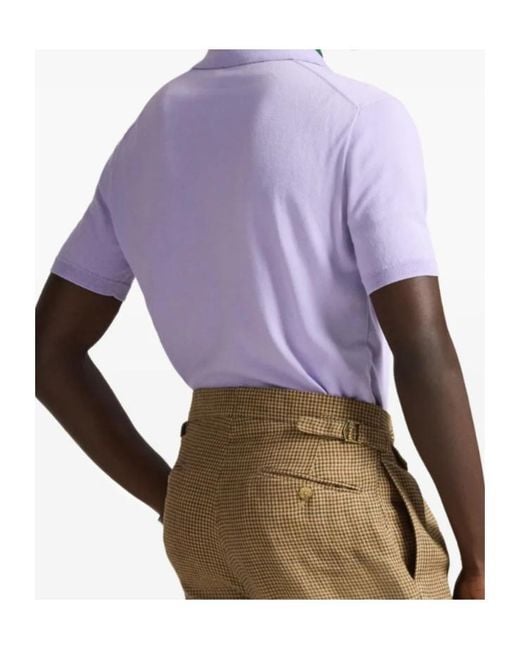 Polo Ralph Lauren Purple Classic Piqué Polo Shirt for men
