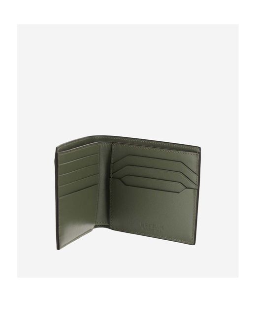 Montblanc Green Logo Stud Bi-Fold Wallet for men