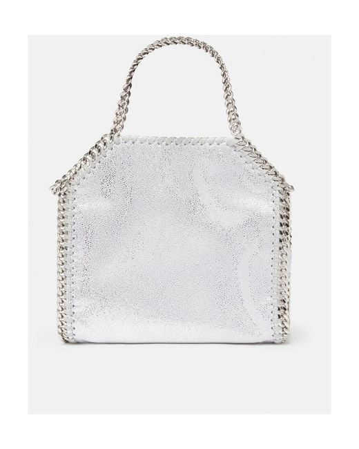 Stella McCartney Gray Falabella Tiny Top Handle Bag