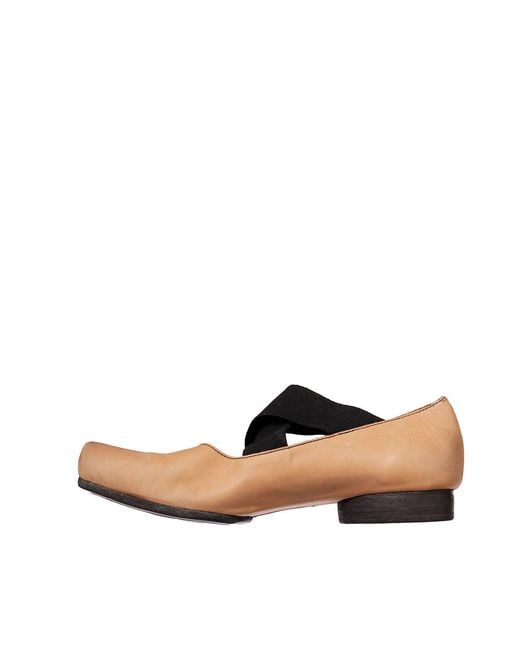 Uma Wang Natural Square-Toe 25Mm Suede Ballerina Shoes