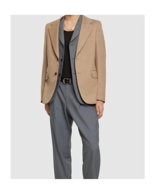 Comme des Garçons Natural Wool Double Blazer for men