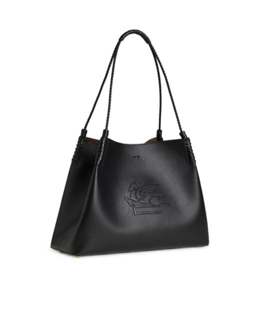 Etro Black Medium Libra Tote Bag
