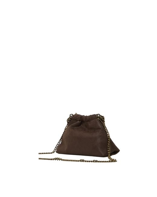 Stella McCartney Brown Falabella Chain Liniked Mini Tote Bag