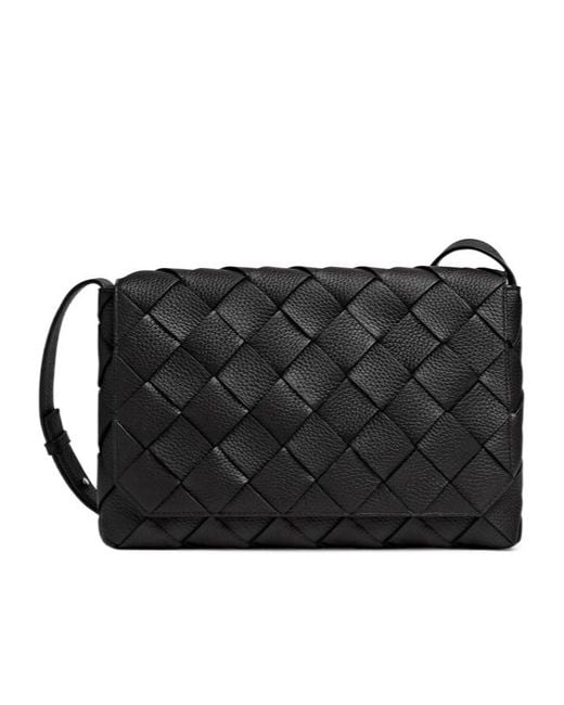 Bottega Veneta Black Diago Large Crossbody Bag for men