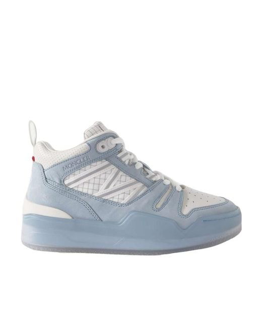 Moncler Blue Pivot Mid High-Top Casual Shoes