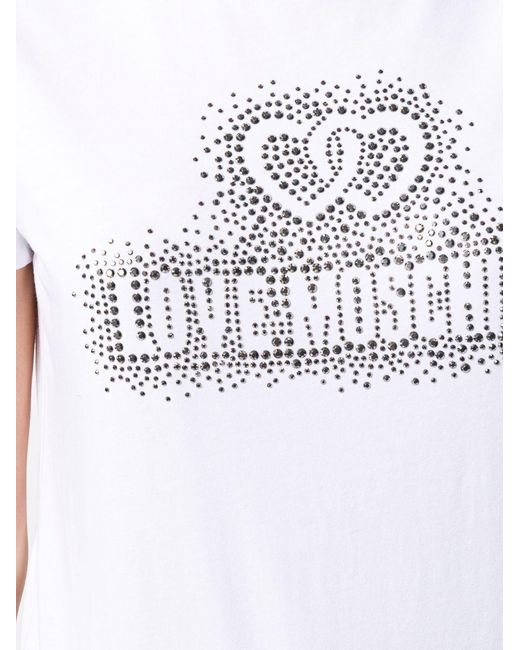 Moschino White Logo Detail T-Shirt