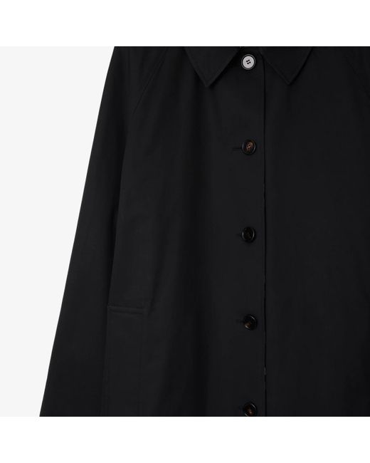 Burberry Black Nova Check Reversible Buttoned Coat for men