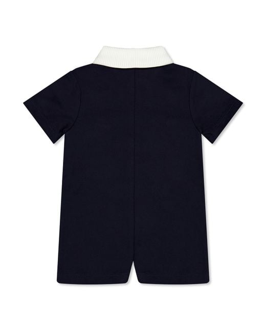 Gucci Blue Simple One-Piece Suit