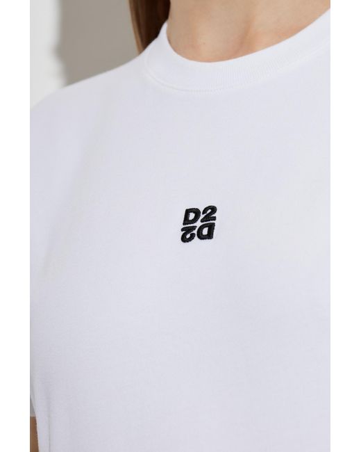 DSquared² White Two-Pack Of Crew Neck Short-Sleeved T-Shirts