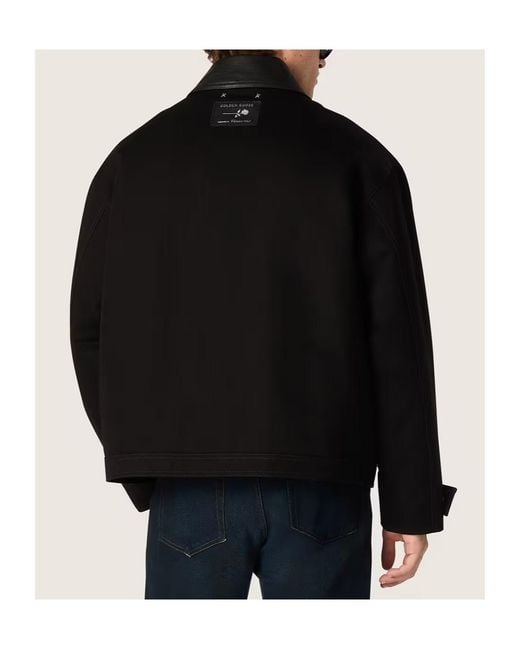 Golden Goose Deluxe Brand Black Longf Sleeved Bomber Jacket for men