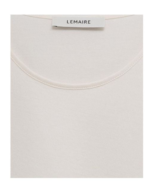 Lemaire White Cotton T-Shirt