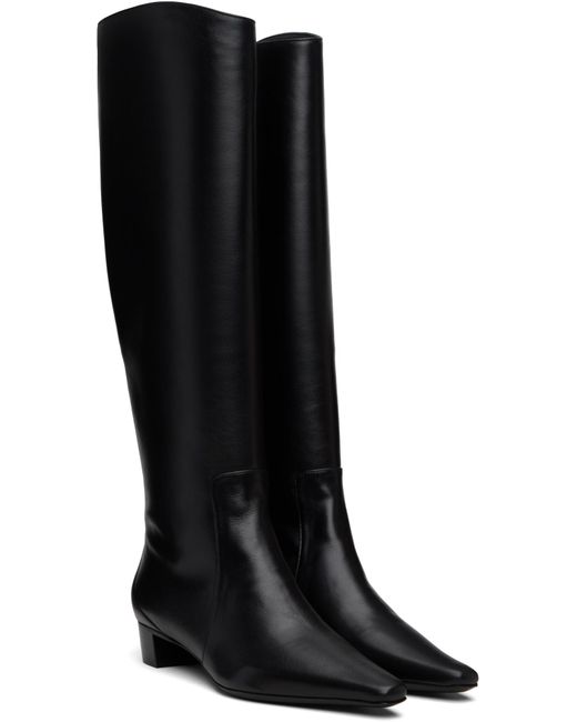 By Far Black Pascal Nappa Leather High Boots