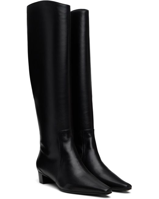 By Far Black Pascal Nappa Leather High Boots