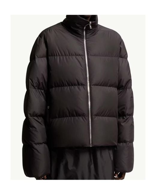 Moncler Black Moncler Rick Owens Zip-Up Down Jacket for men