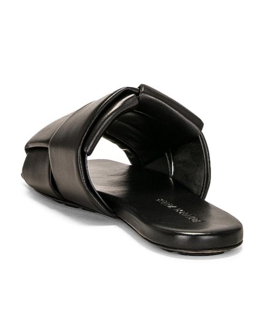 Bottega Veneta Black Padded Slip-On Sandals
