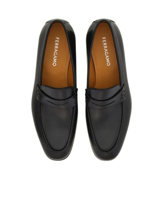 Ferragamo Black Penny Loafer for men