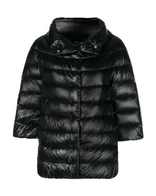 Herno Black Aminta Short Down Jacket
