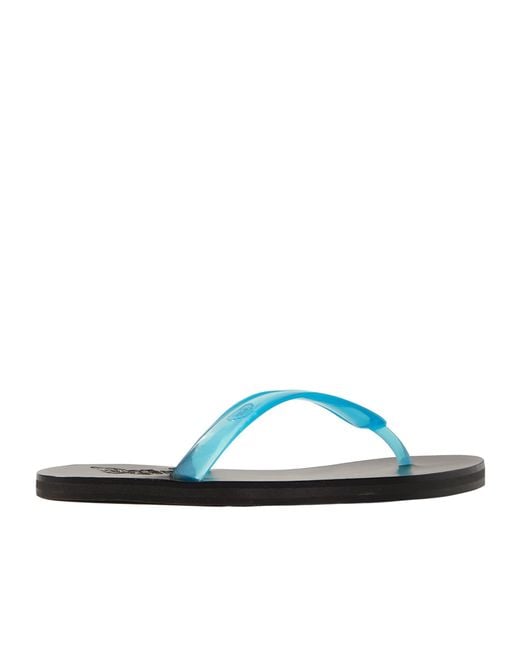 Ancient Greek Sandals Blue Jelly Pvc Flip Flops