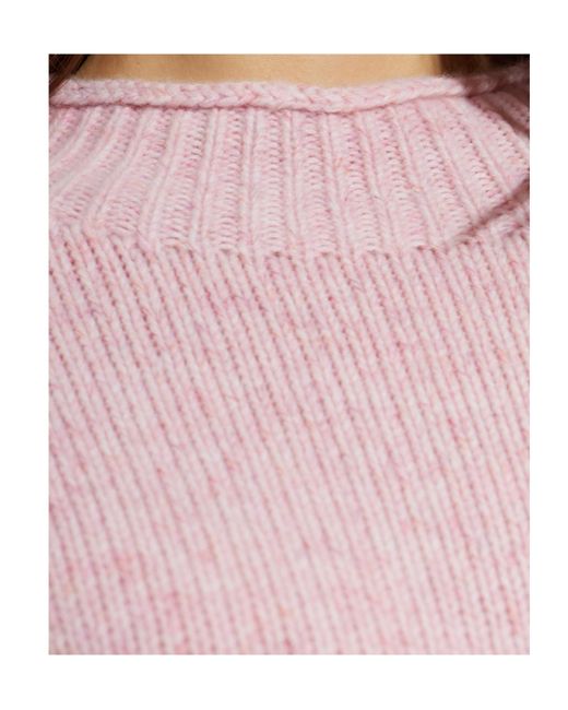 Lisa Yang Pink Nariel Ribbed Knitted Sweater