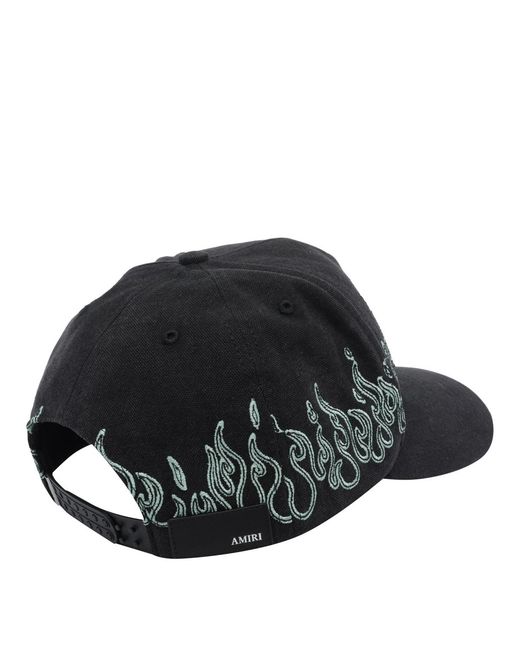 Amiri Black Adjustable Baseball Cap for men